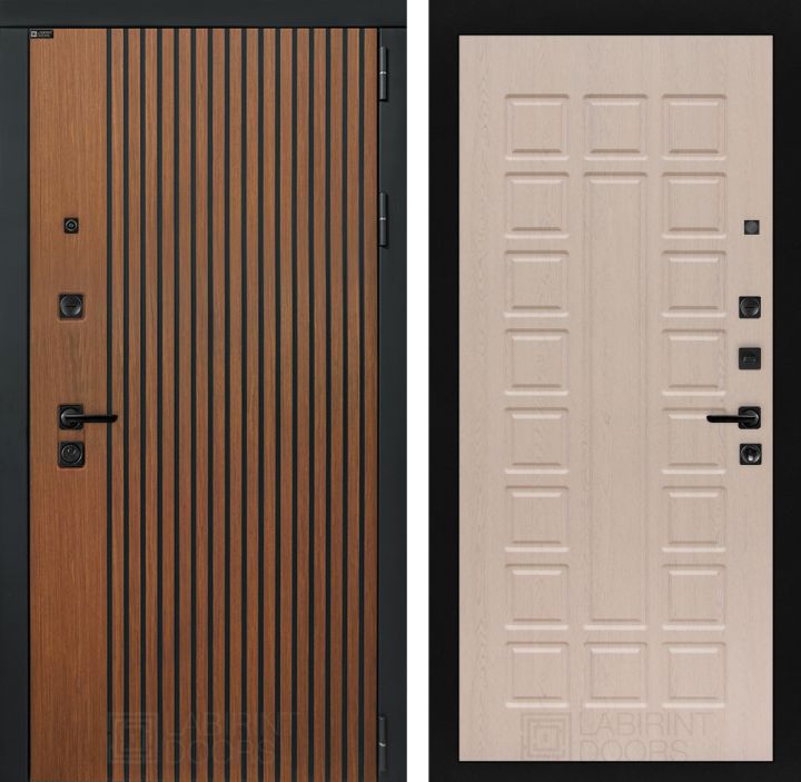 Входная дверь Лабиринт STORM - 04 Беленый дуб