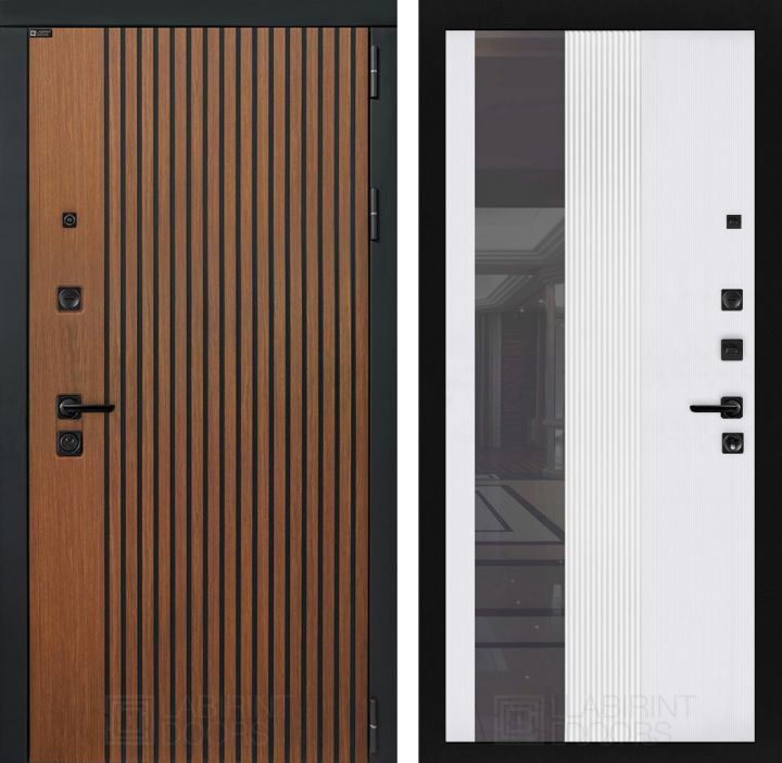 Входная дверь Лабиринт STORM - 32 Белый софт рельеф