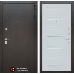 Входная дверь Лабиринт SILVER - 14 Дуб кантри белый горизонтальный