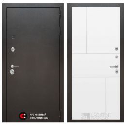 Входная дверь Лабиринт SILVER - 21 Белый софт