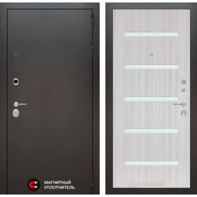 Входная дверь Лабиринт SILVER - 01 Сандал белый