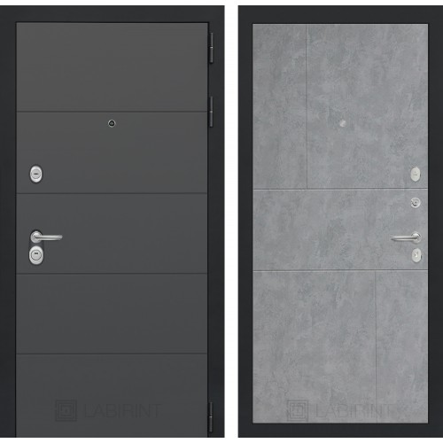 Входная дверь Лабиринт ART - 21 Бетон светлый