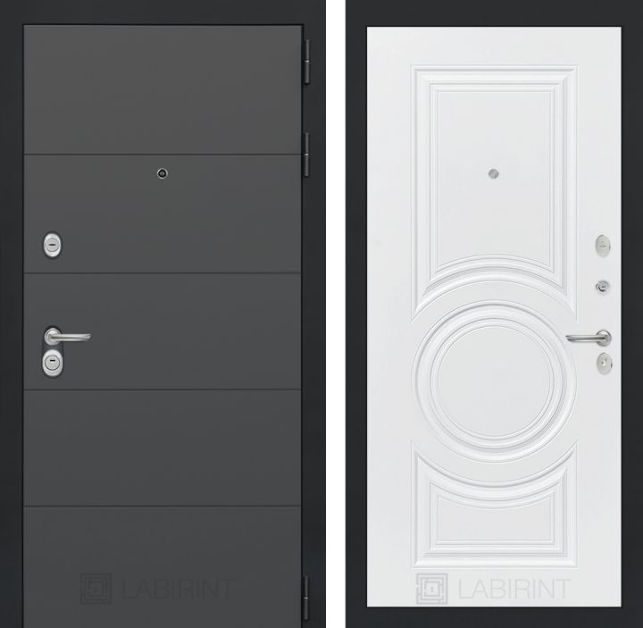 Входная дверь Лабиринт ART - 23 Белый софт