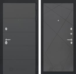 Входная дверь Лабиринт ART - 24 Графит софт