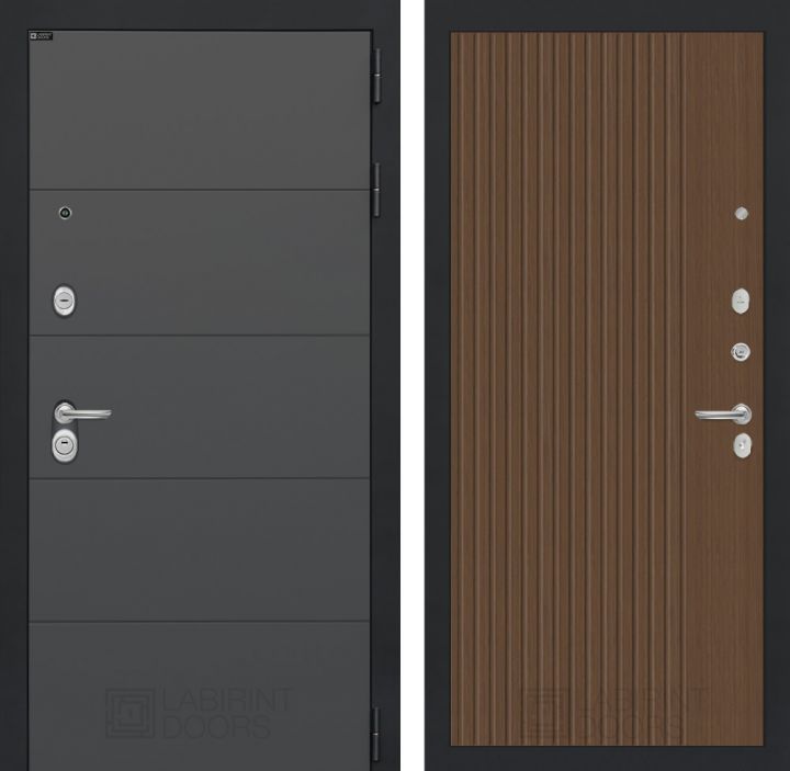 Входная дверь Лабиринт ART - 29 Дуб кантри темный