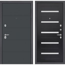 Входная дверь Лабиринт ART - 01 Венге стекло белое