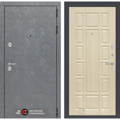 Входная дверь Лабиринт BETON - 12 Беленый дуб