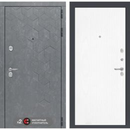 Входная дверь Лабиринт BETON - 07 Белое дерево