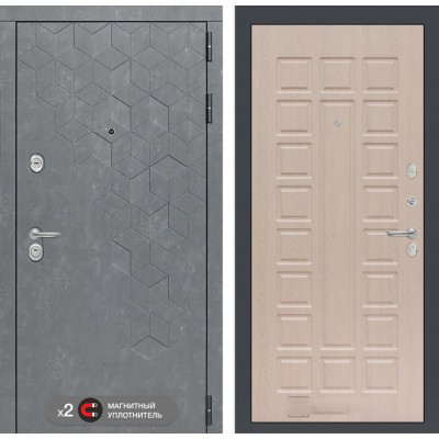 Входная дверь Лабиринт BETON - 04 Беленый дуб