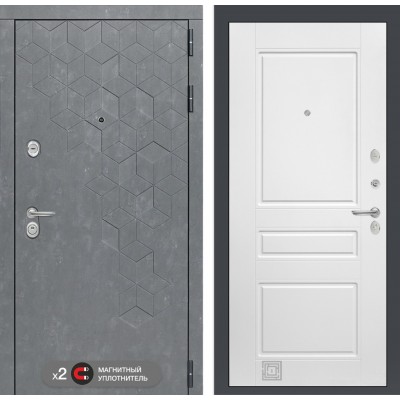 Входная дверь Лабиринт BETON - 03 Белый софт