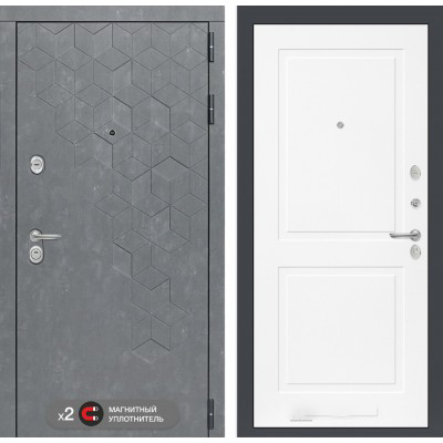 Входная дверь Лабиринт BETON - 11 Белый софт
