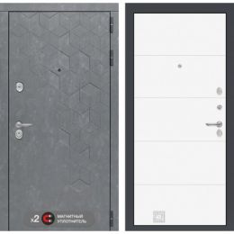 Входная дверь Лабиринт BETON - 13 Белый софт