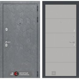 Входная дверь Лабиринт BETON - 13 Грей софт