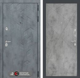 Входная дверь Лабиринт BETON - 24 Бетон светлый
