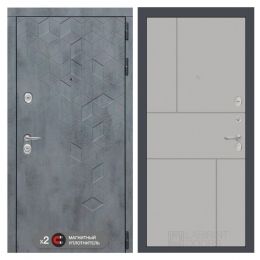Входная дверь Лабиринт BETON - 21 Грей софт