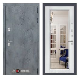 Входная дверь Лабиринт BETON - Зеркало с фацетом