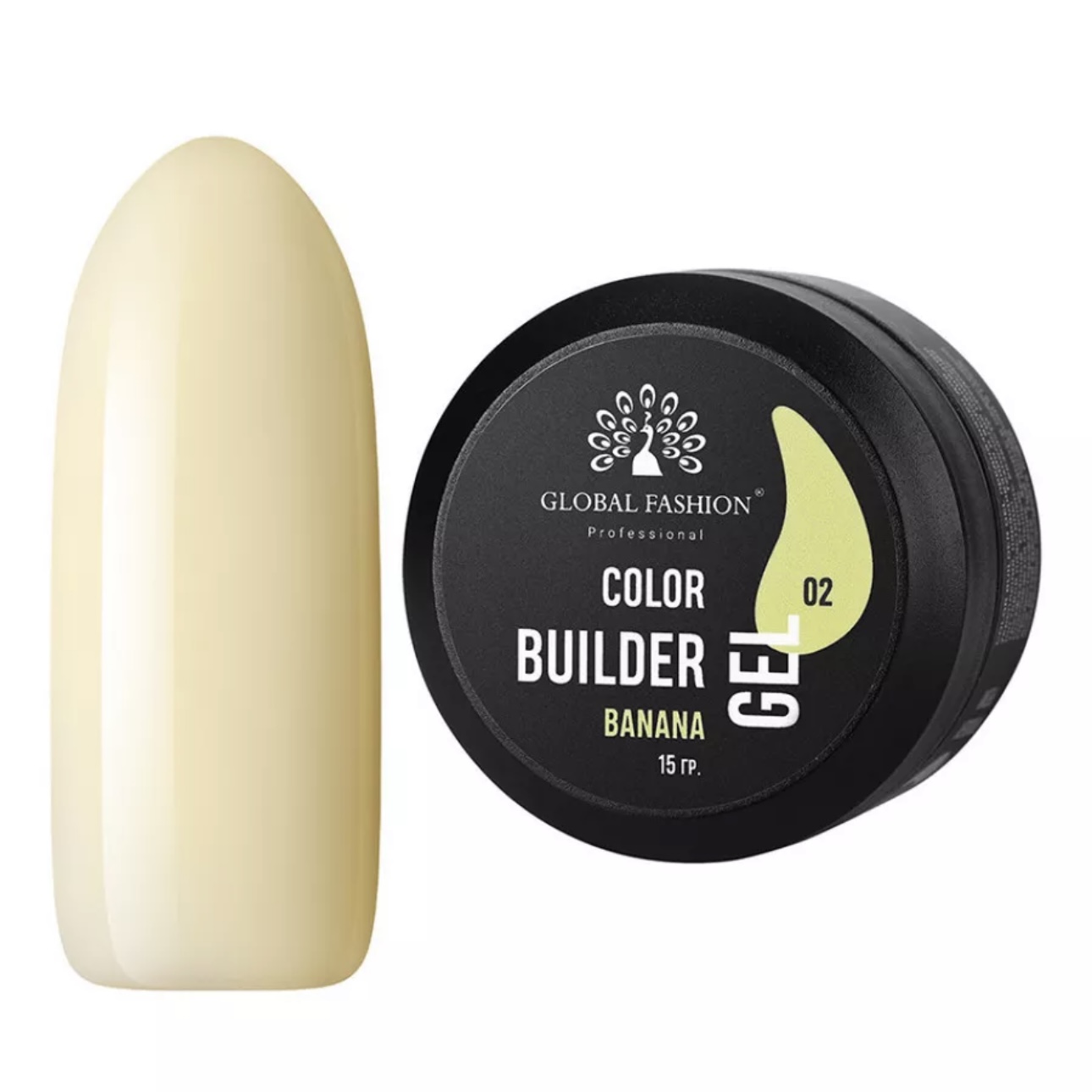 Гель Color Builder Gel №02, Banana