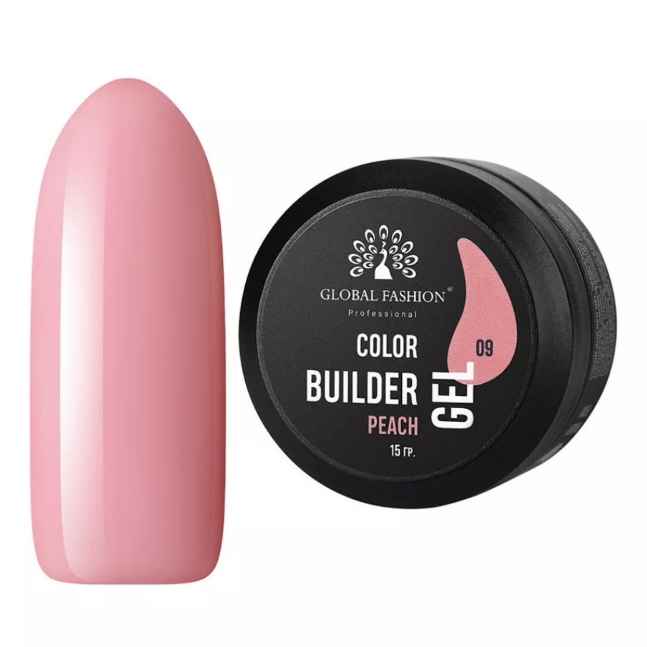 Гель Color Builder Gel №09, Peach