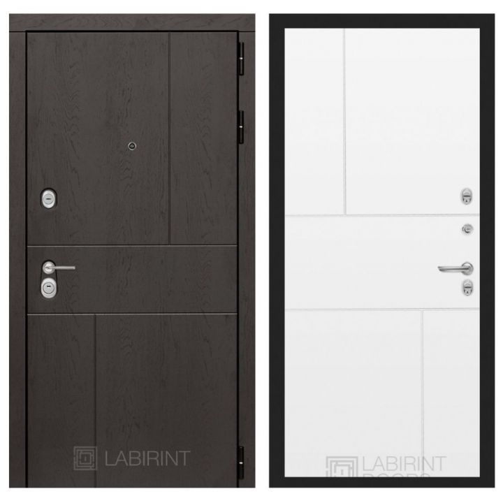 Входная дверь Лабиринт URBAN - 21 Белый софт