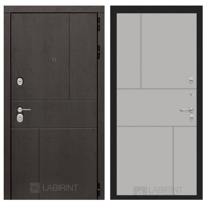 Входная дверь Лабиринт URBAN - 21 Грей софт