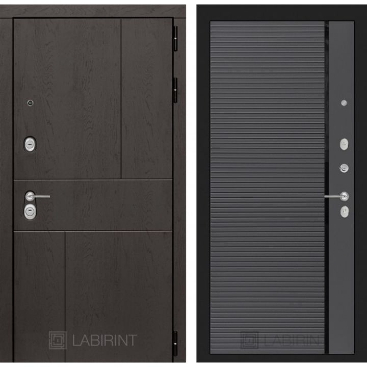 Входная дверь Лабиринт URBAN - 22 Графит софт