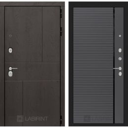 Входная дверь Лабиринт URBAN - 22 Графит софт