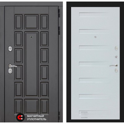 Входная дверь Лабиринт NEW YORK - 14 Дуб кантри белый горизонтальный