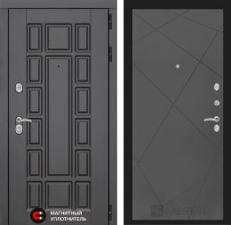 Входная дверь Лабиринт NEW YORK - 24 Графит софт