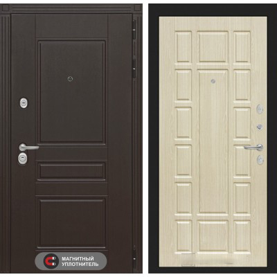 Входная дверь Лабиринт MEGAPOLIS - 12 Беленый дуб