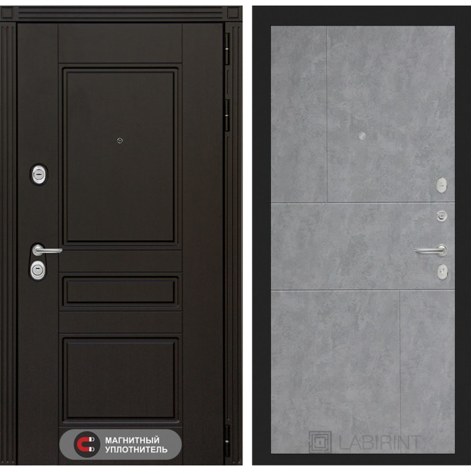 Входная дверь Лабиринт MEGAPOLIS - 21 Бетон светлый