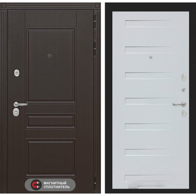 Входная дверь Лабиринт MEGAPOLIS - 14 Дуб кантри белый горизонтальный