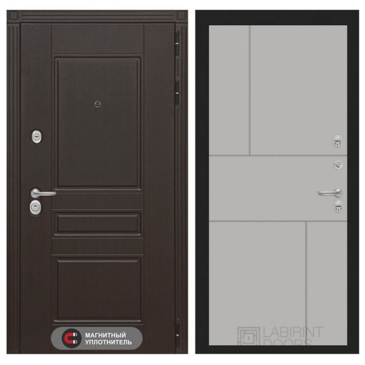 Входная дверь Лабиринт MEGAPOLIS - 21 Грей софт