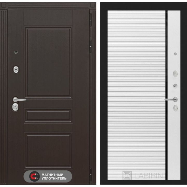 Входная дверь Лабиринт MEGAPOLIS - 22 Белый софт