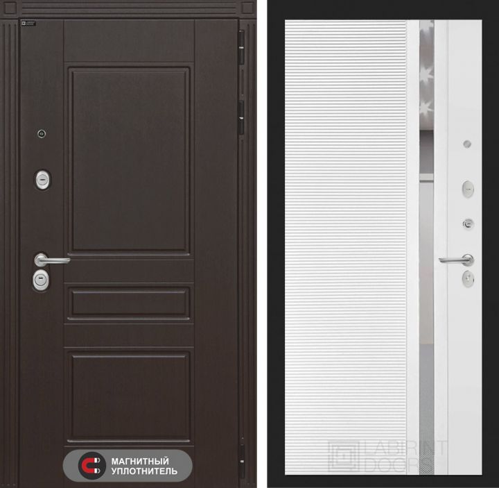 Входная дверь Лабиринт MEGAPOLIS - 31 Белый софт