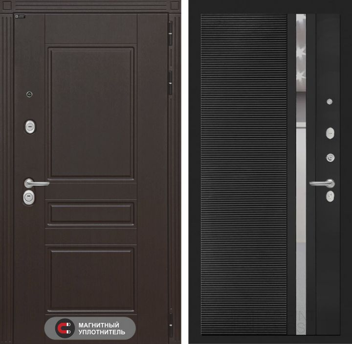 Входная дверь Лабиринт MEGAPOLIS - 31 Черный кварц