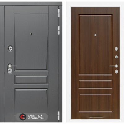 Входная дверь Лабиринт PLATINUM - 03 Орех бренди