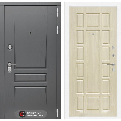 Входная дверь Лабиринт PLATINUM - 12 Беленый дуб