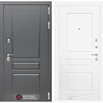 Входная дверь Лабиринт PLATINUM - 03 Белый софт