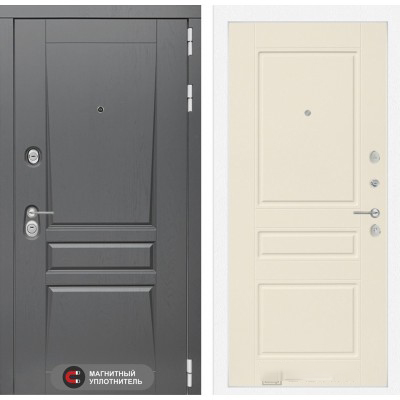 Входная дверь Лабиринт PLATINUM - 03 Крем софт