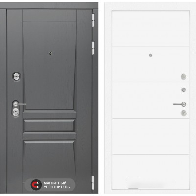 Входная дверь Лабиринт PLATINUM - 13 Белый софт