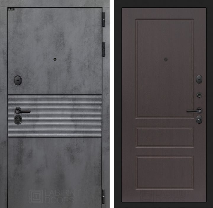 Входная дверь Лабиринт INFINITY - 03 Орех премиум