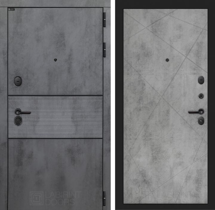 Входная дверь Лабиринт INFINITY - 24 Бетон светлый