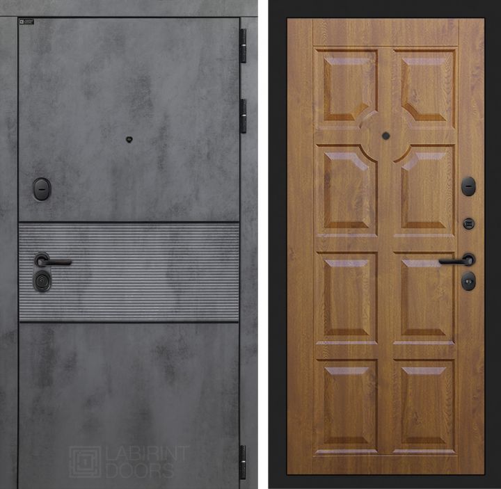 Входная дверь Лабиринт INFINITY - 17 Винорит Золотой дуб