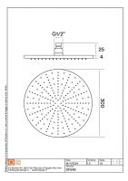 Верхний душ Quadro design Shower SF048 AS круглая лейка схема 3 Верхний душ Quadro design Shower SF048 AS круглая лейка схема 3