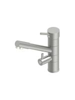 Кухонный смеситель Quadro design Idealaqua Inox 271 прямой поворотный излив схема 2