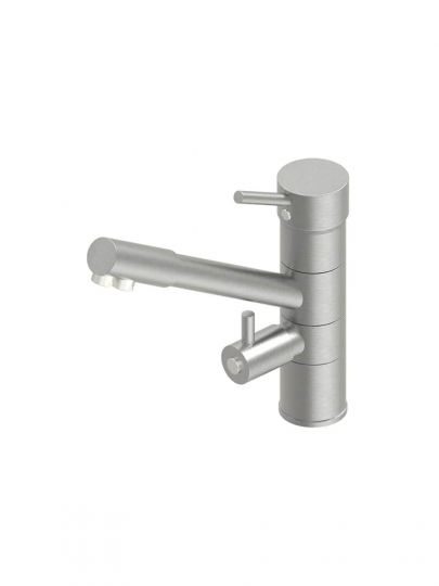 Кухонный смеситель Quadro design Idealaqua Inox 271 прямой поворотный излив схема 2