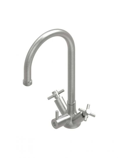 Кухонный смеситель Quadro design Idealaqua Inox 89X высокий поворотный схема 2