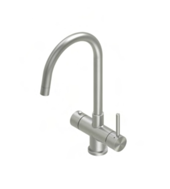 Смеситель для горячей воды 98° Quadro design Idealaqua Inox 370 AS