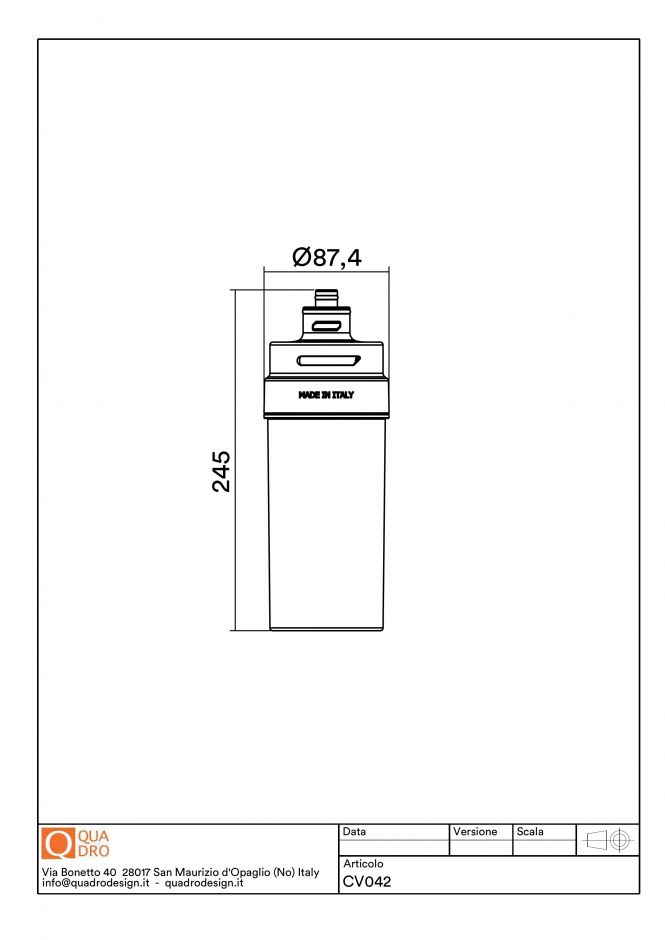 Фильтр для кухонного смесителя Quadro design Idealaqua Inox CV042.1 ФОТО
