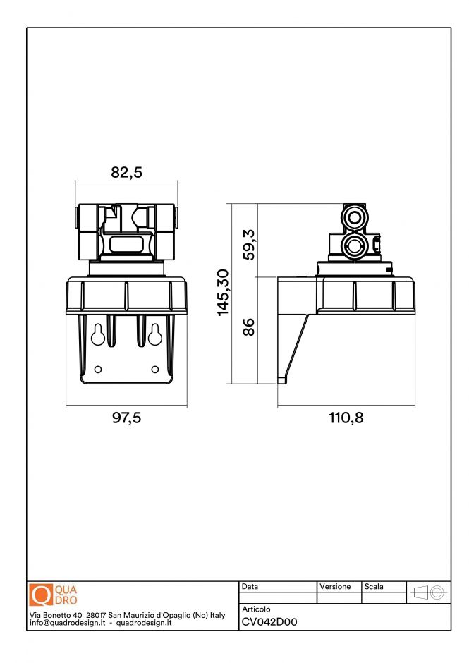 Фильтр головной для кухонного смесителя Quadro design Idealaqua Inox CV042D00 ФОТО